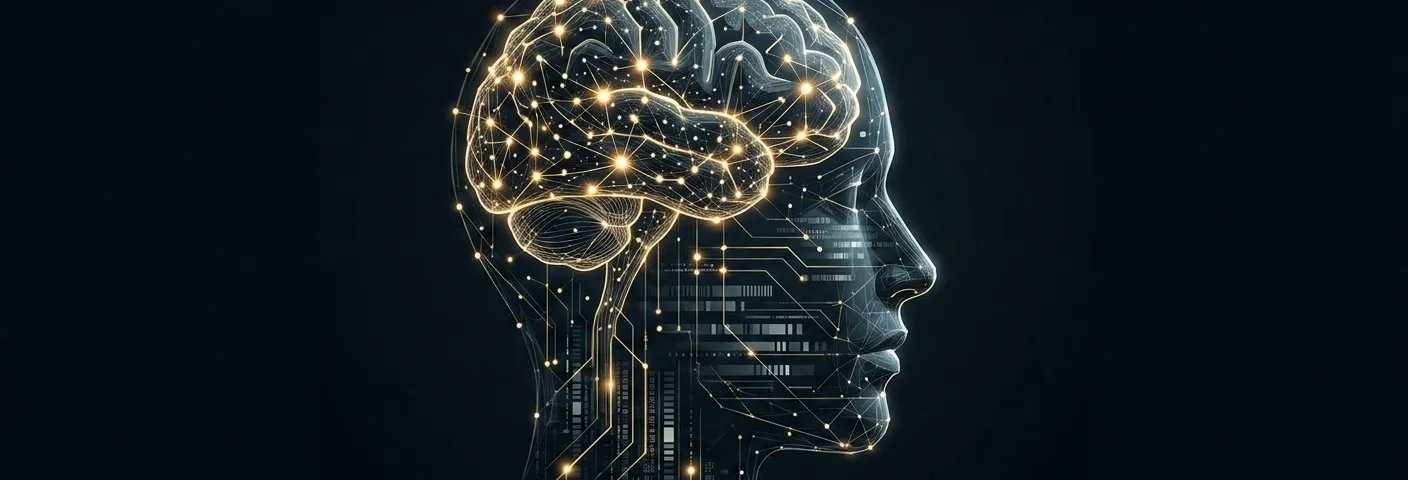 A triptych: a glowing neural brain, a systems notebook with consent logic diagrams, and a compass needle pointing somewhere uncertain.